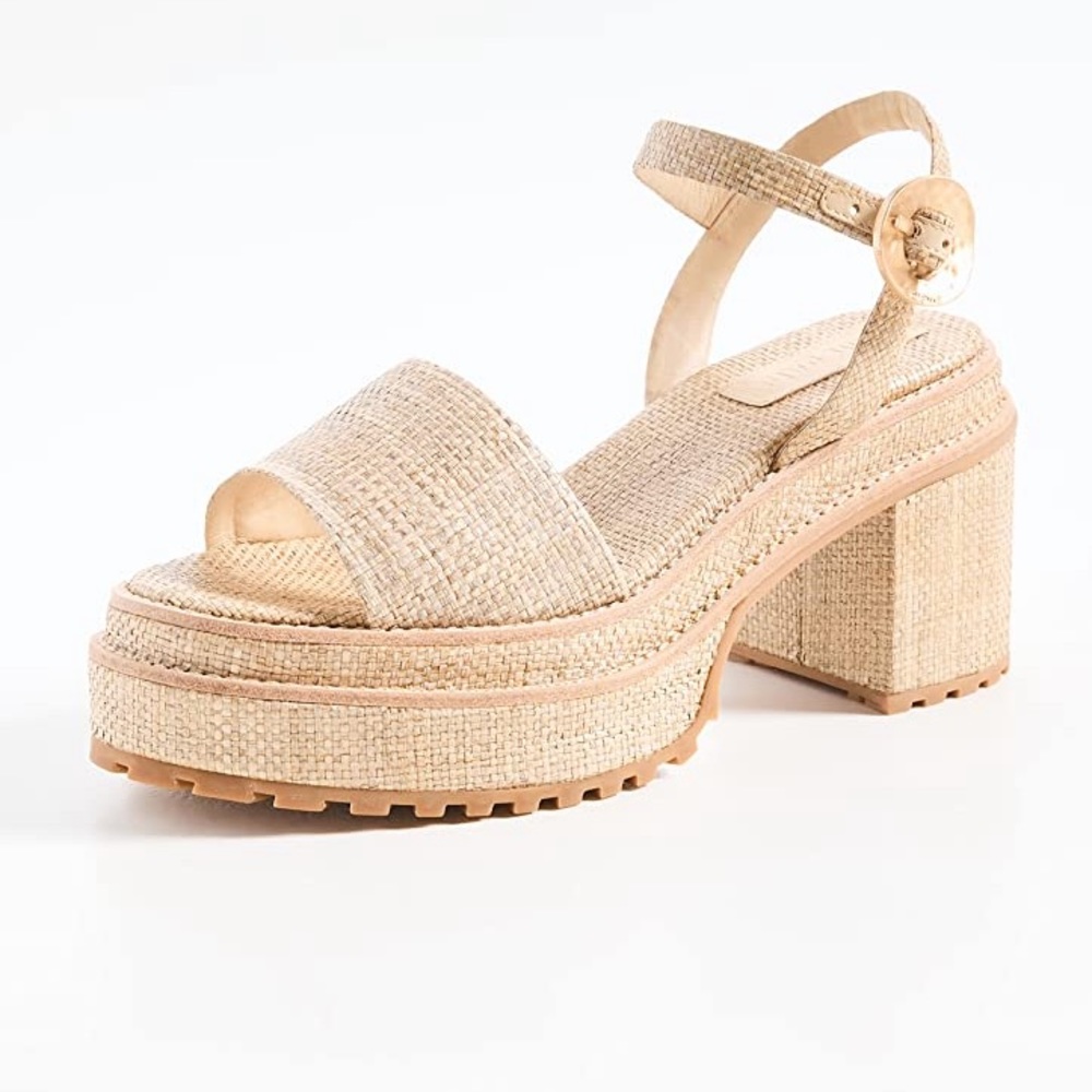 NIB heeled platform sandals